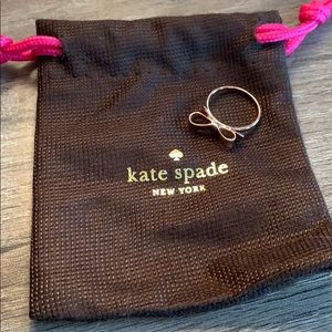 Kate Spade Rose Gold Bow Ring